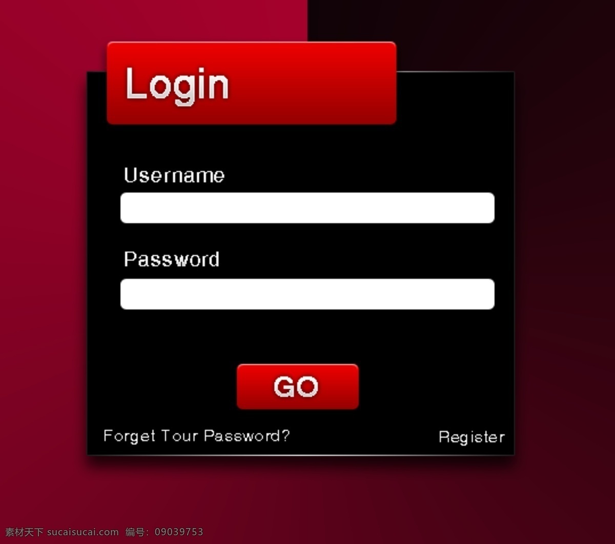 网页登陆框 网页 登陆 网页设计 登陆框 login 分层 源文件 黑色