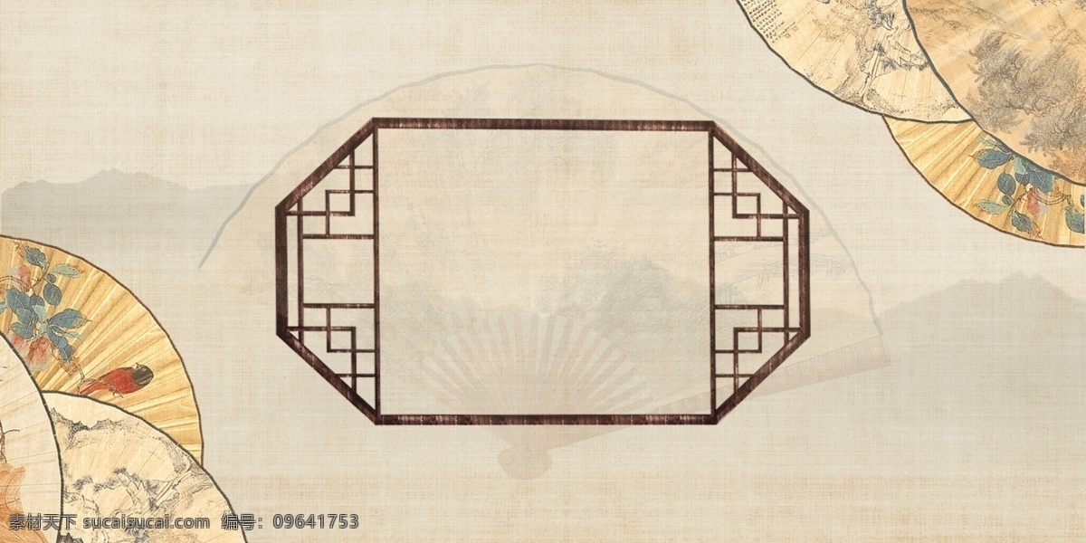 古风背景 中国风背景 中国风 手绘花卉 国画 国画背景 花卉背景 手绘背景 古风 鸟语花香 背景 分层