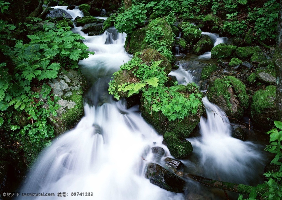 高清 唯美 山川 流水 超大 瀑布 山峰 山水风景 摄影图 雪山 自然景观 家居装饰素材 山水风景画