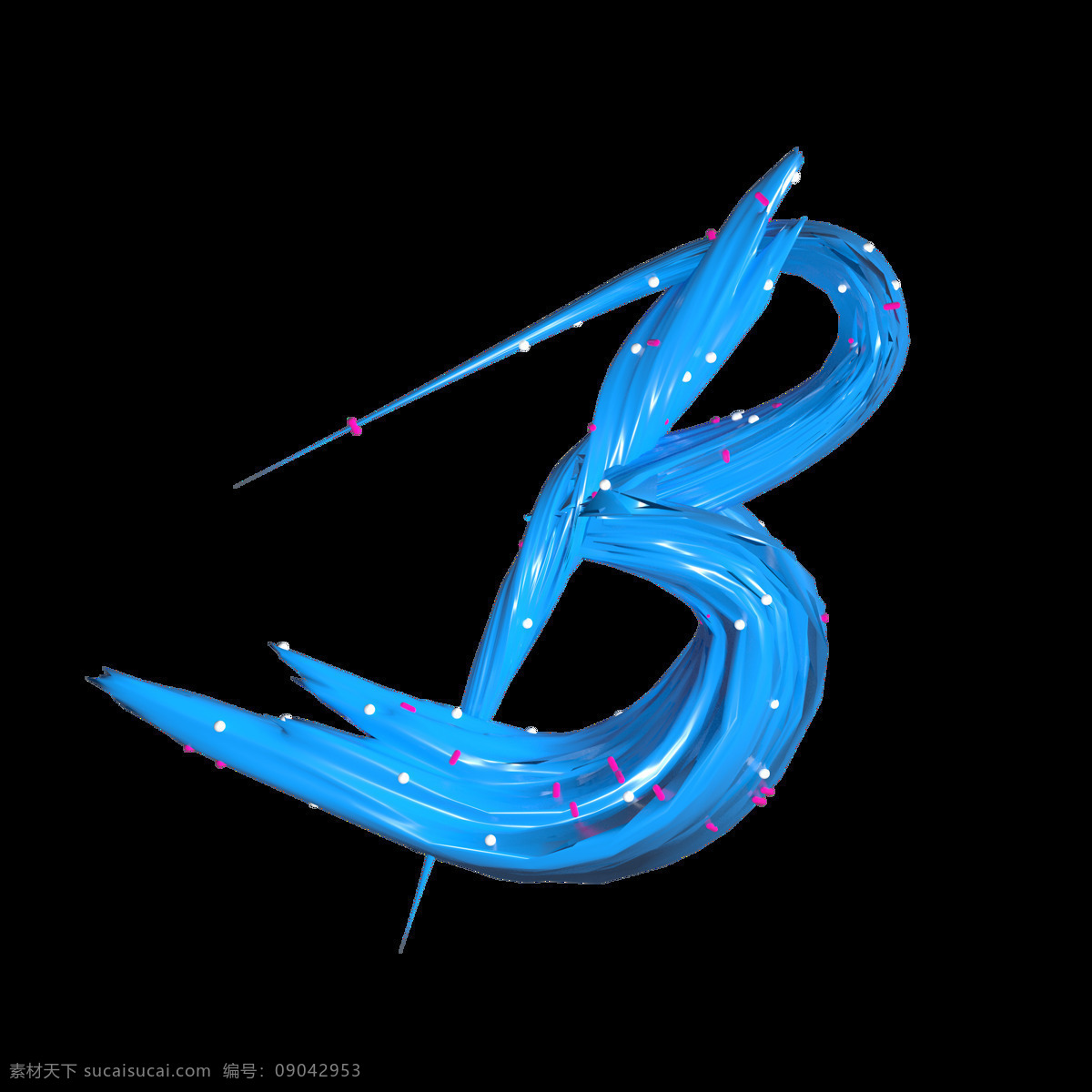 c4d 糖果 字母 b 3d 英文字母 糖果字b