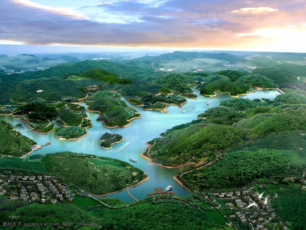 湖泊鸟瞰图 风景图 自然风景 湖水风景 绿色 旅游风景 鸟瞰图 湖泊 自然景观 自然风光