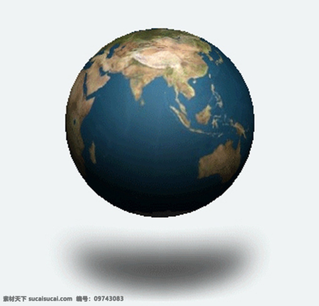 原创 动态 转动 地球 gif 3d 世界 环保 动漫动画 gif动画