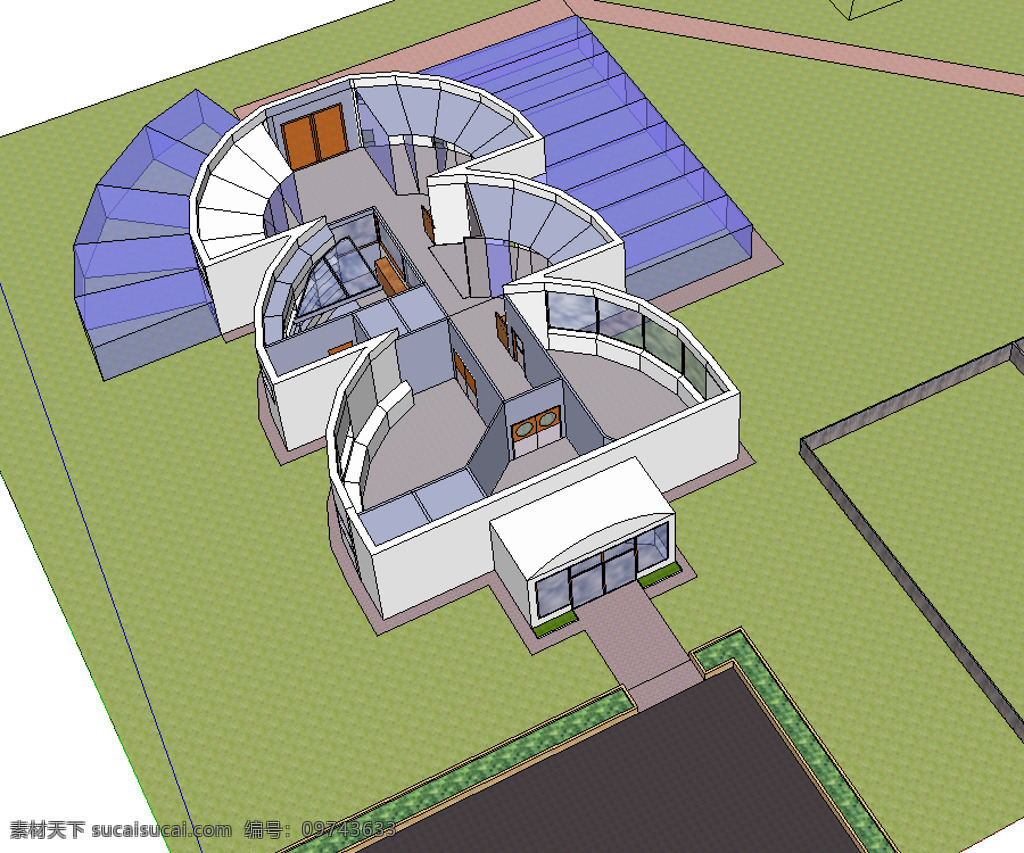 ddd 中心 慈善 狗 建筑 驴 鸭子 3d模型素材 建筑模型