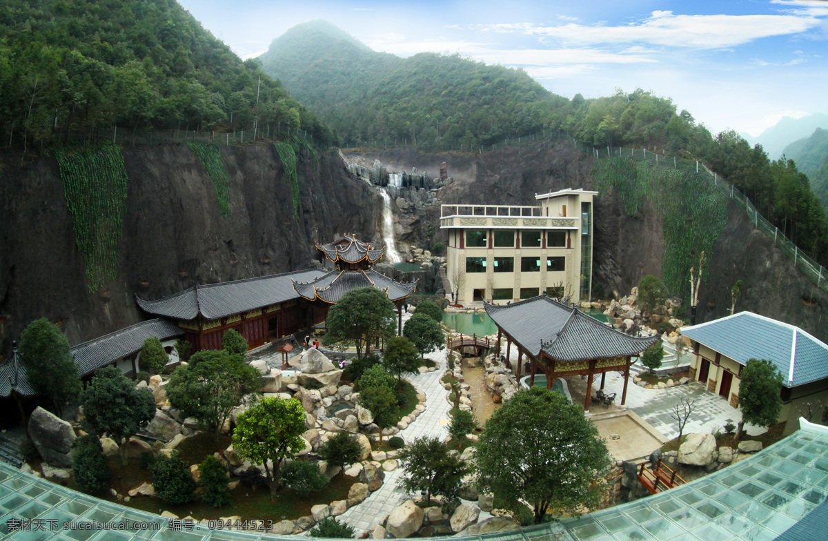 武义 牛头山 梦 温泉 牛头山风景 武义牛头山 梦温泉 温泉山庄 山峦 自然风景 山水风景 自然景观