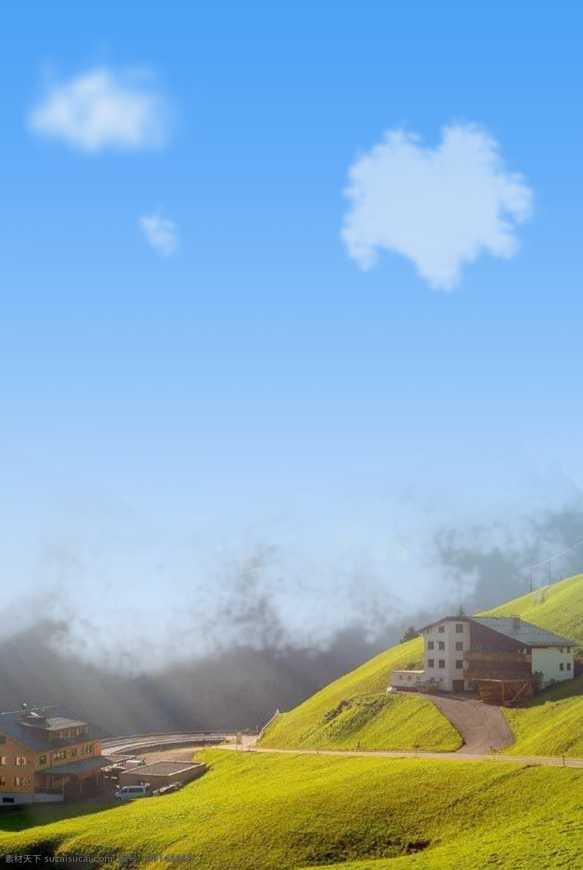 蓝色天空背景 蓝色背景 天空背景 爱心背景 清爽背景