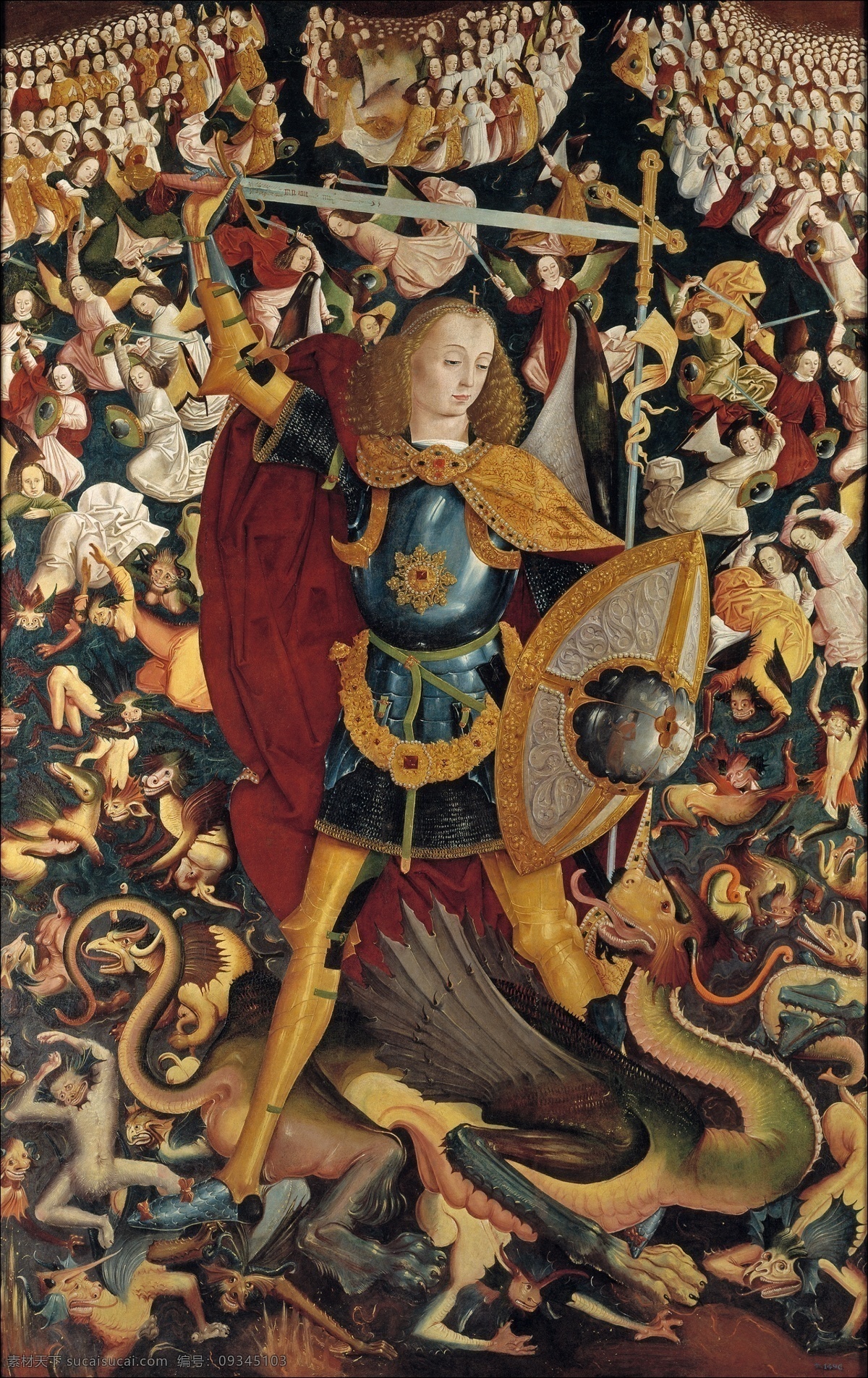 荷兰 画家 anonymous 西方 高清 宗教 人物 神话 古典 样式 主义 油画 装饰画 ca michael saint archangel the 装饰素材