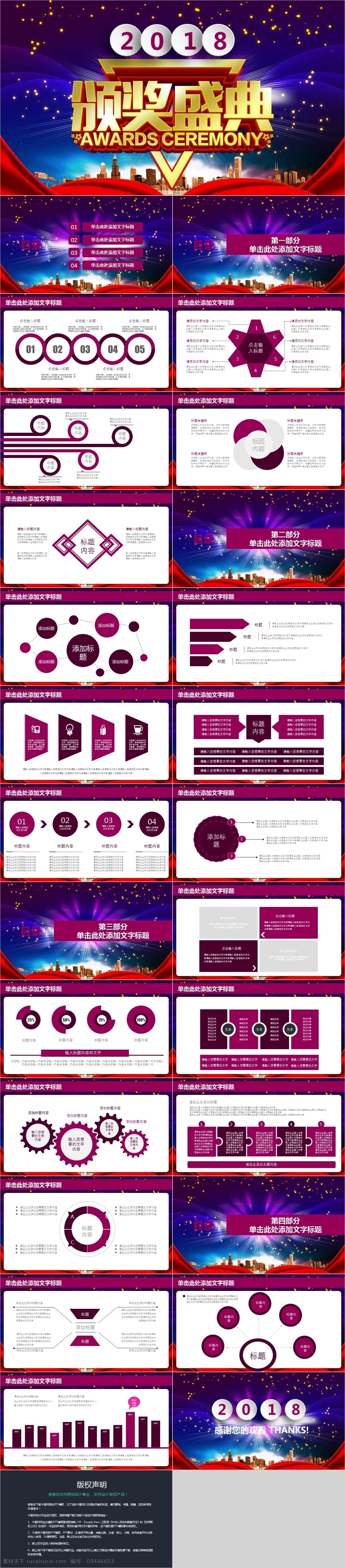 2018 金 狗 贺岁 年会 颁奖典礼 2018狗年 2018年 创业计划 大气红色 开门红 年底表彰 年会颁奖 年终 喜庆ppt 工作总结 喜庆年会