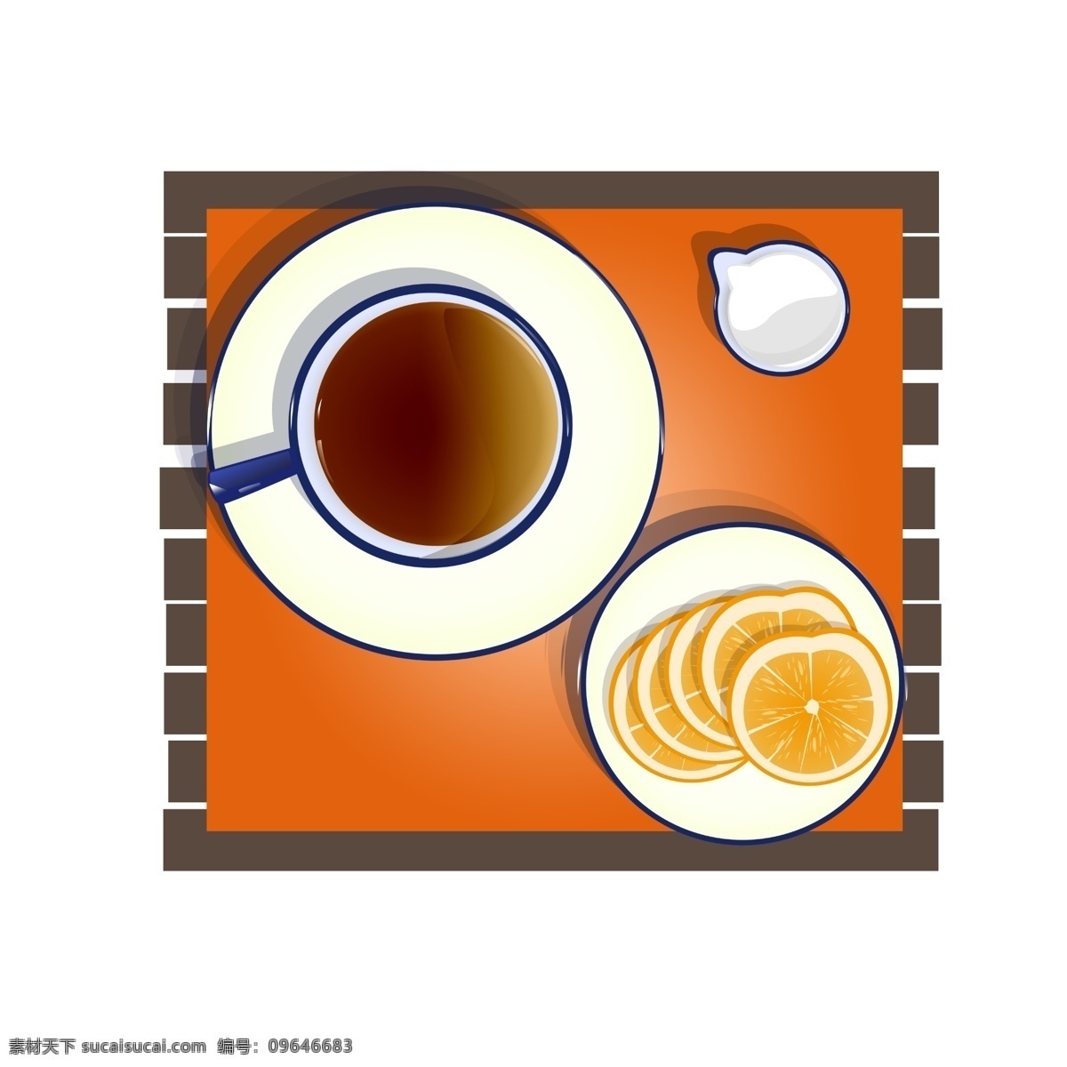 美味 柠檬茶 插图 柠檬片 茶具 容器 茶杯 一杯茶 一杯柠檬茶 美味的茶水 柠檬茶插图