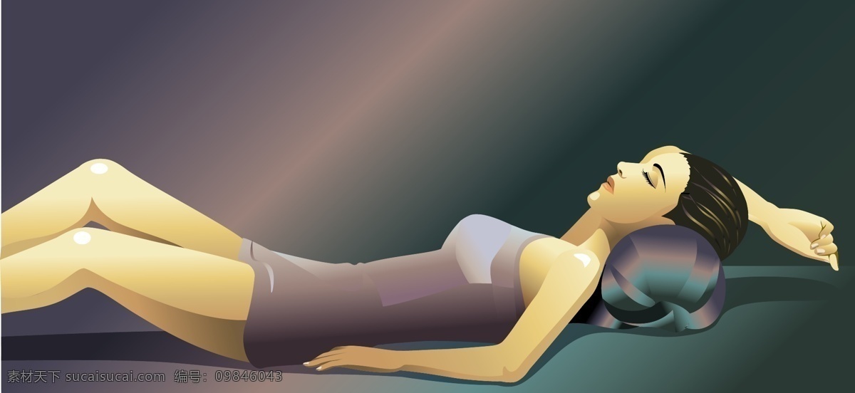 东方 spa 美容 矢量女人 矢量人物 东方spa 矢量图
