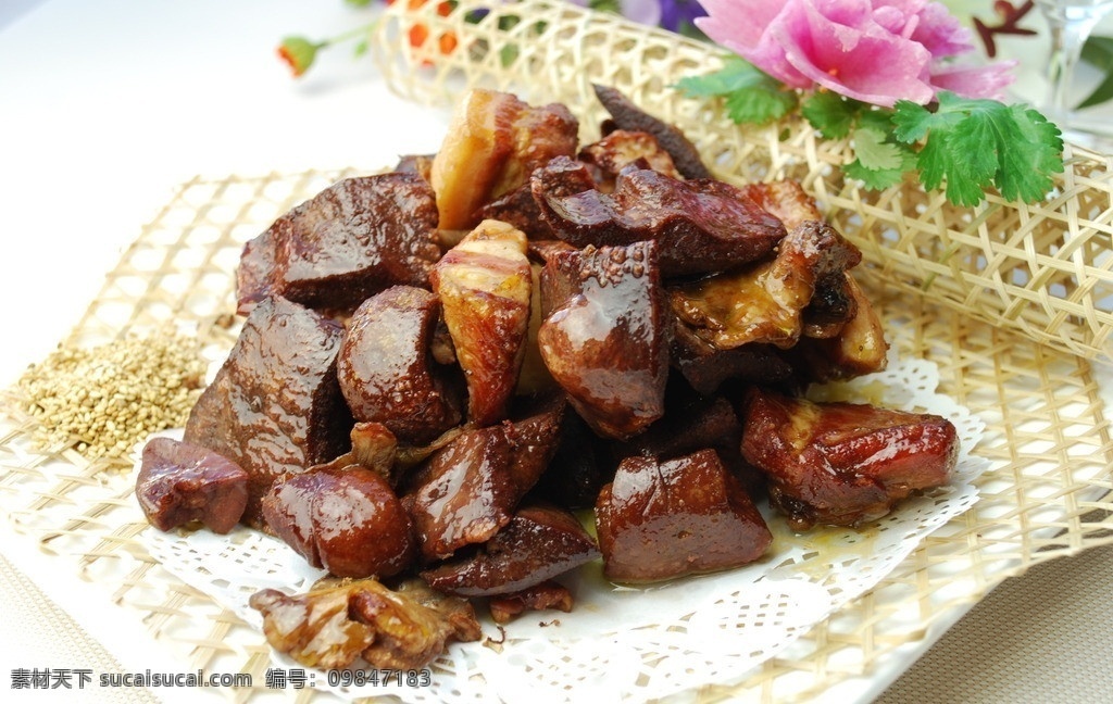 乡村火靠三样 靠三样 炸三样 干炸三样 肉 传统美食 餐饮美食