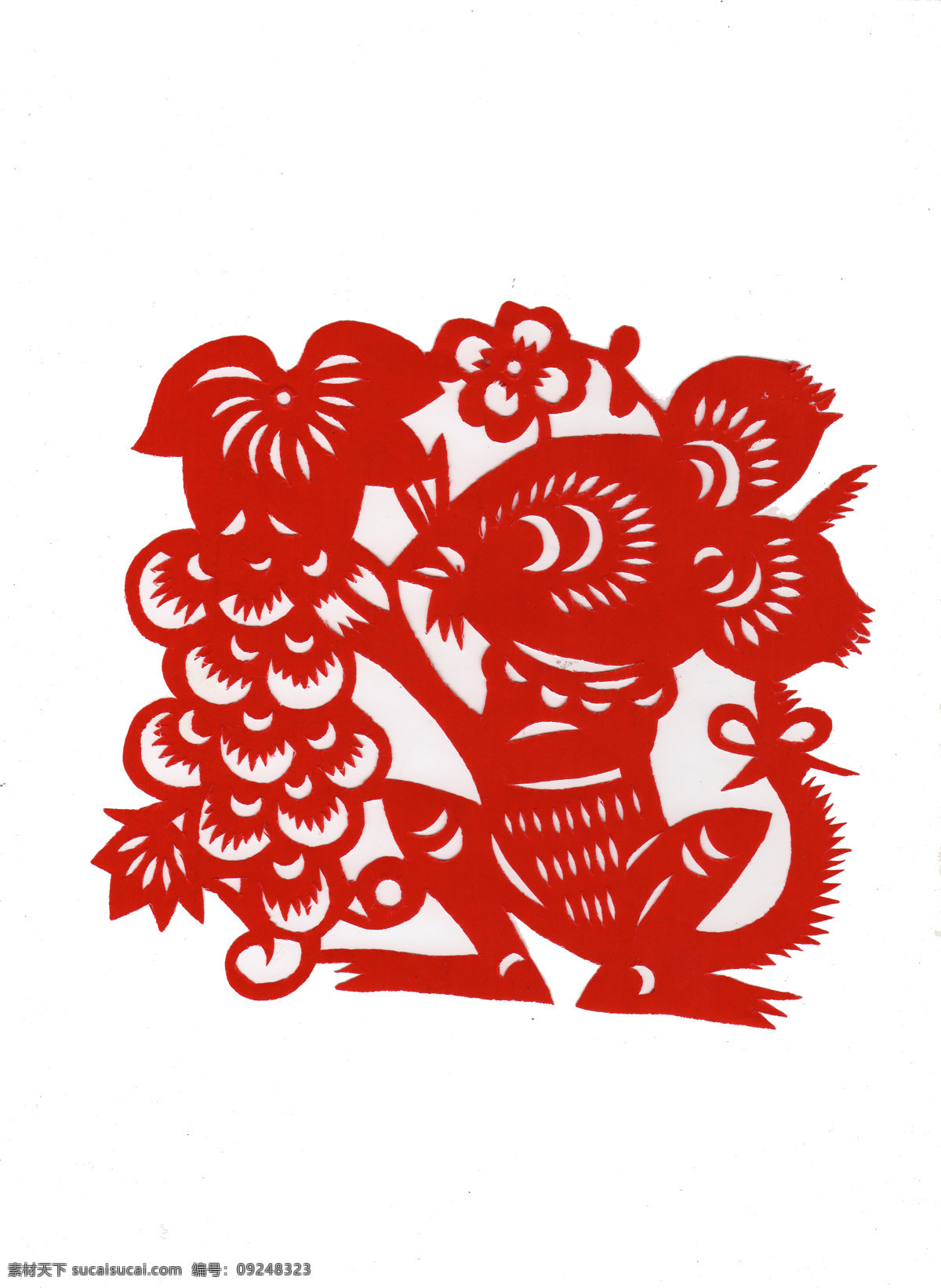 十二生肖剪纸 鼠 花纹装饰 剪纸表现形式 中国传统文化 剪纸 传统文化 文化艺术