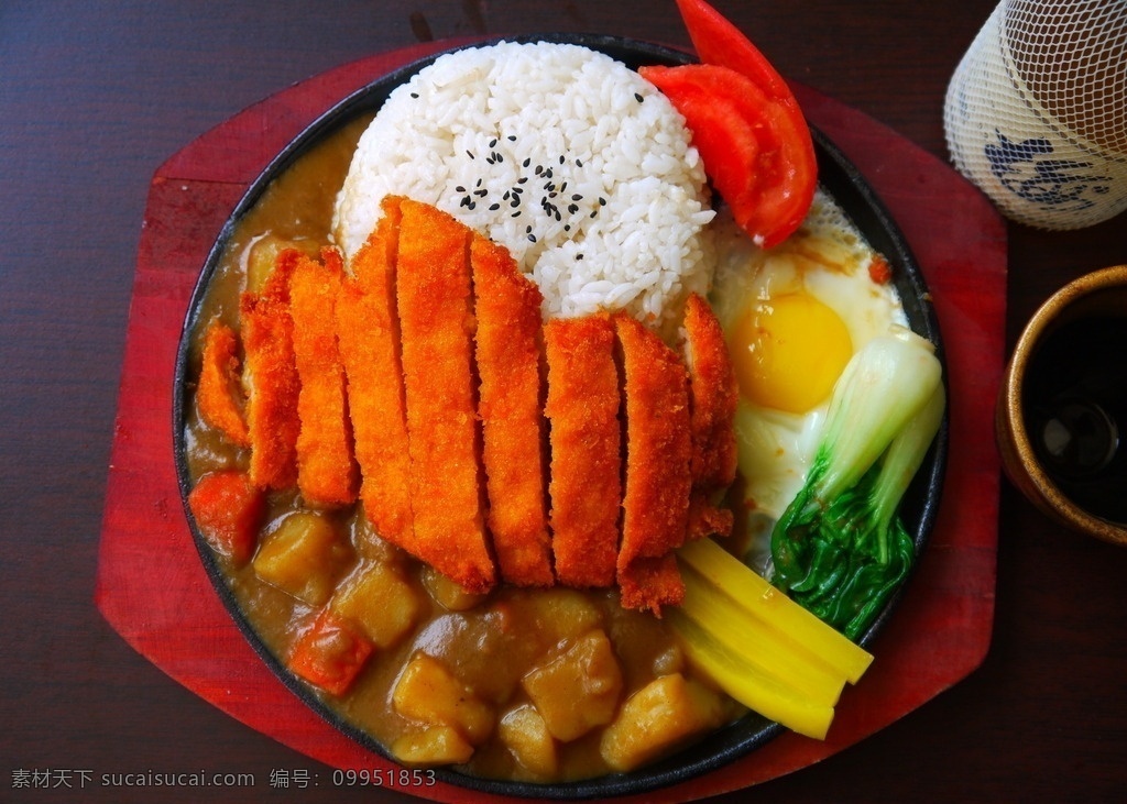 咖喱 铁板 猪 扒 饭 特色 猪扒饭 餐饮 高清 餐饮图片 餐饮美食 传统美食