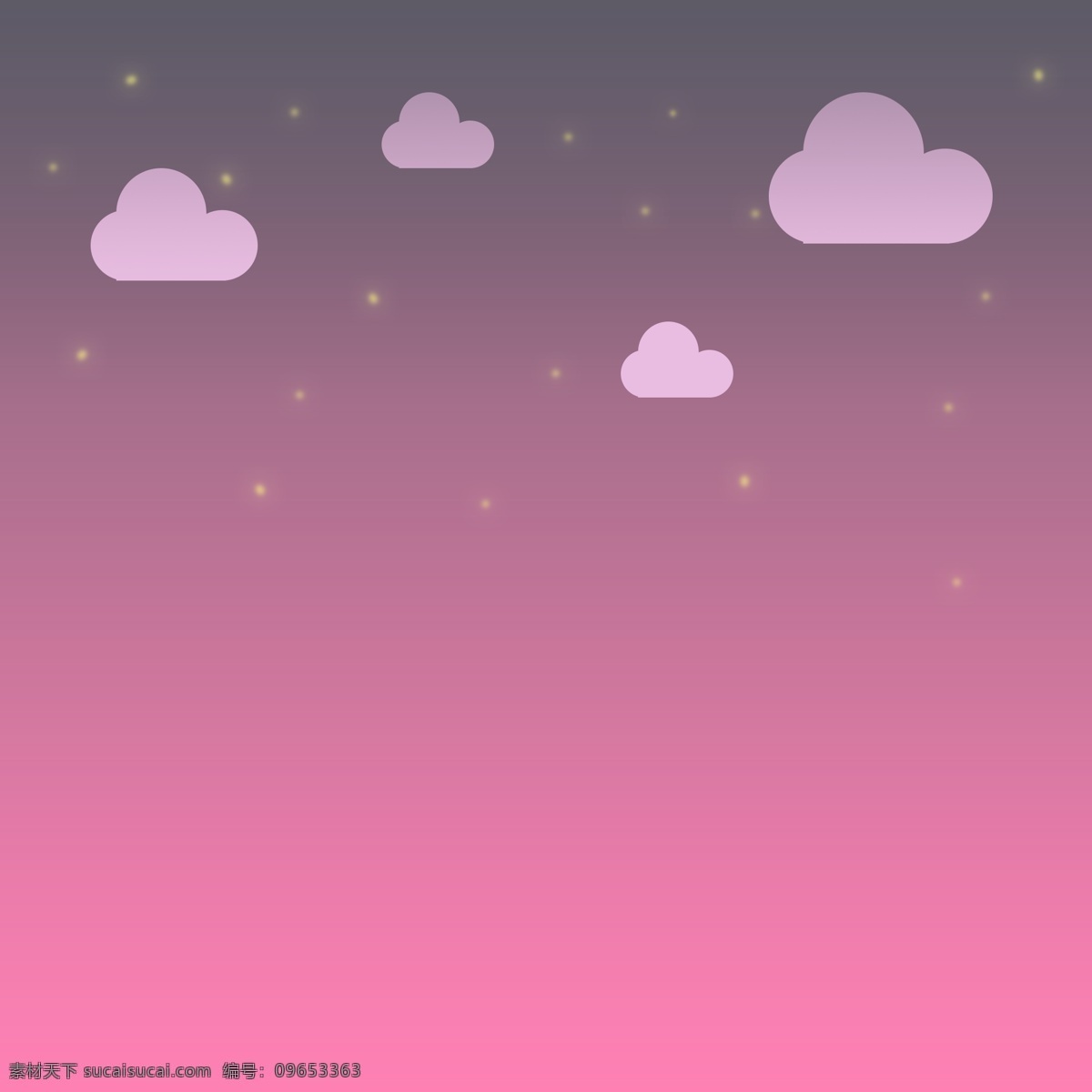红 紫色 午后 云朵 星星 傍晚 渐变 黄色 紫红 背景配图