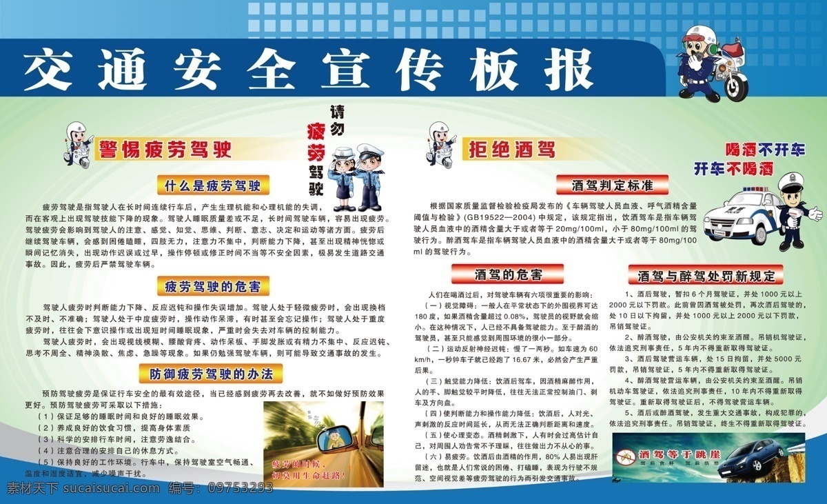 交通安全 宣传 板报 交通安全宣传 疲劳驾驶 酒驾 疲劳驾驶危害 疲劳驾驶定义 预防疲劳驾驶 酒驾判定标准 酒驾的危害 酒 驾 醉 处罚 展板模板 广告设计模板 源文件
