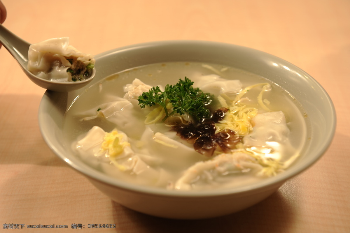 馄饨 鲜虾馄饨 餐饮美食