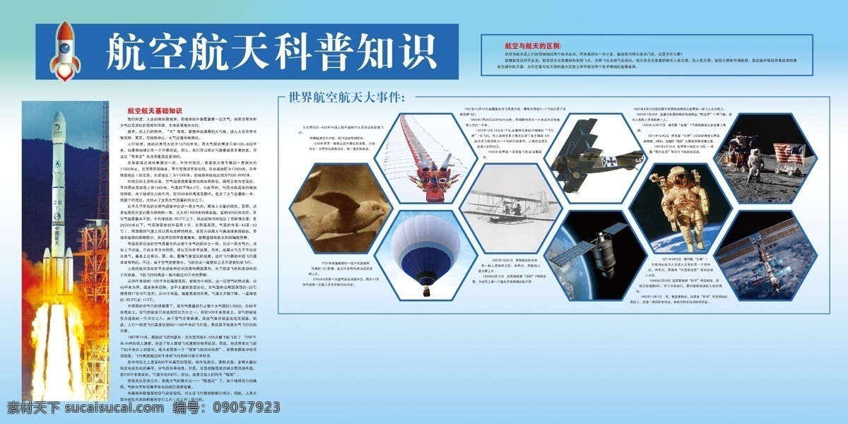 航天展板 展板 航天 火箭 太空 宇航员 航天科普知识 展板模板