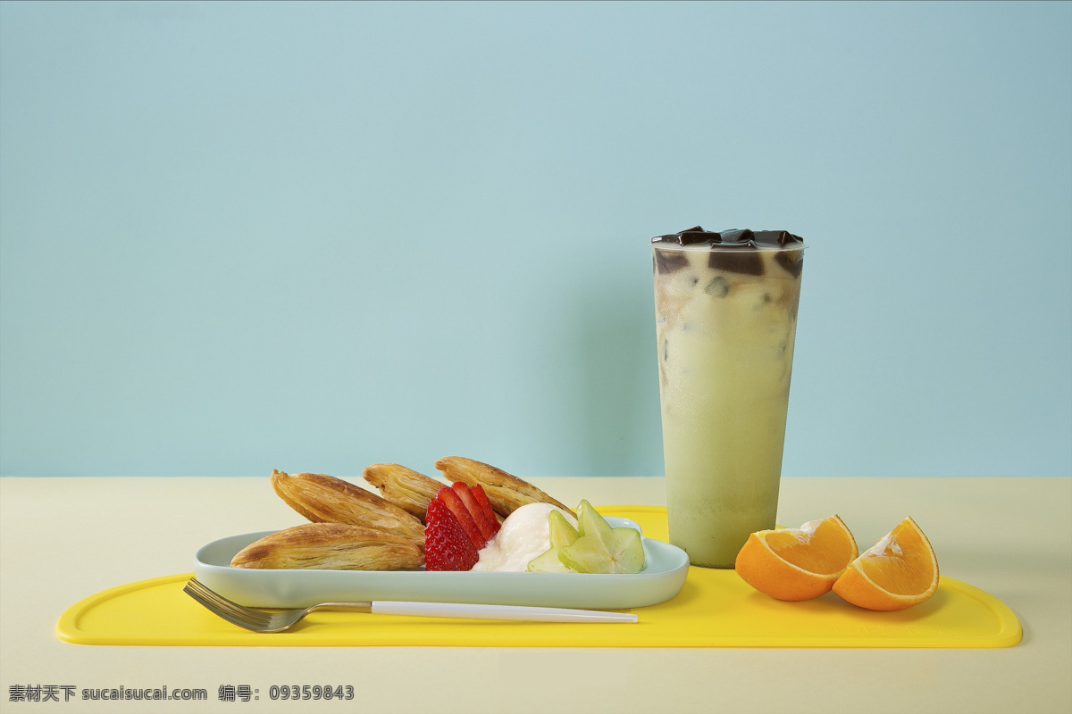 抹茶烧仙草 水果 小吃 饮品 抹茶 烧仙草 甜品 餐饮美食 饮料酒水