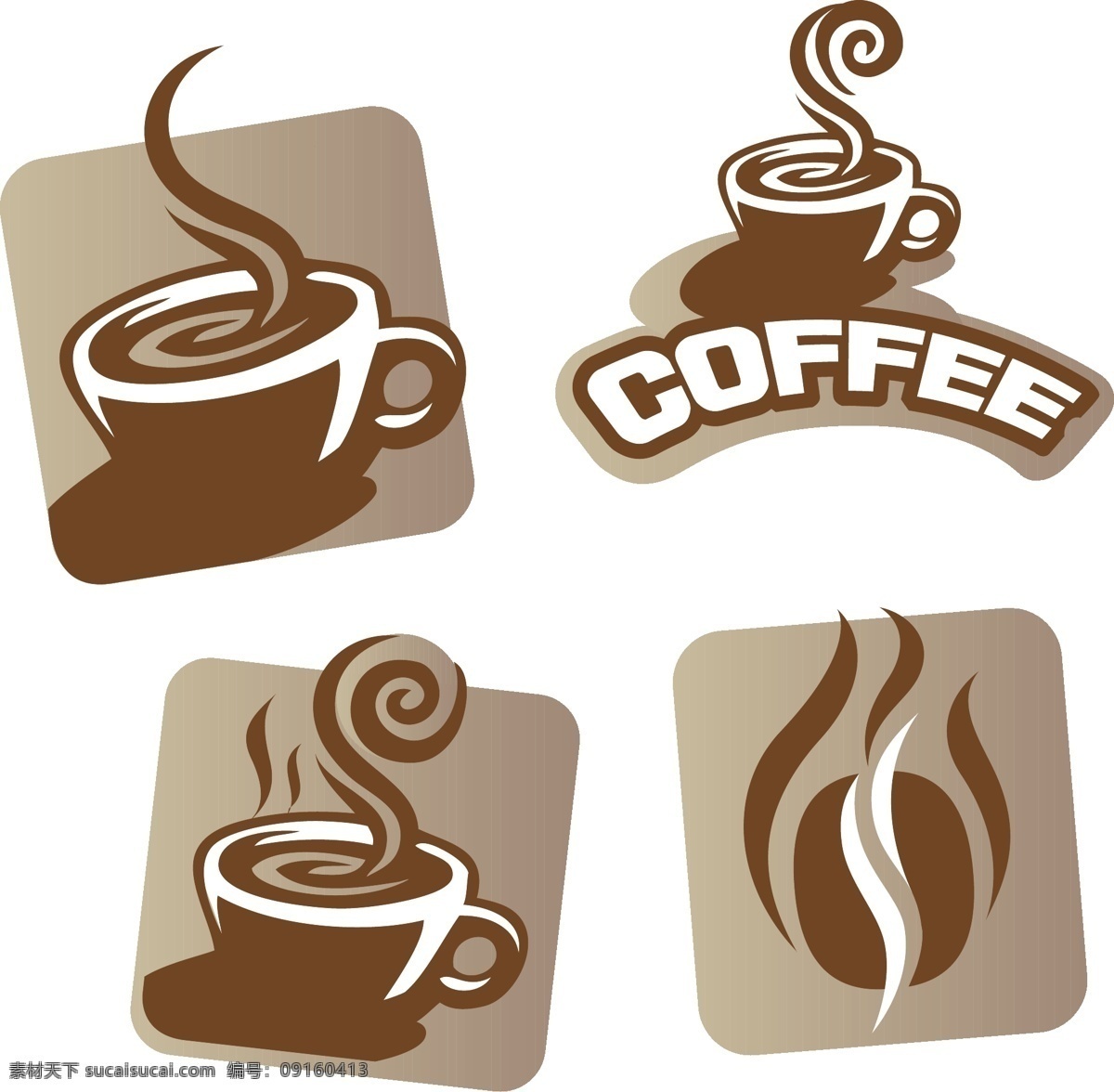logo 标签 标识标志图标 标志 咖啡 咖啡杯 咖啡豆 矢量素材 矢量图标 贴纸 矢量 模板下载 咖啡标签贴纸 一杯咖啡 图形 图标 小图标