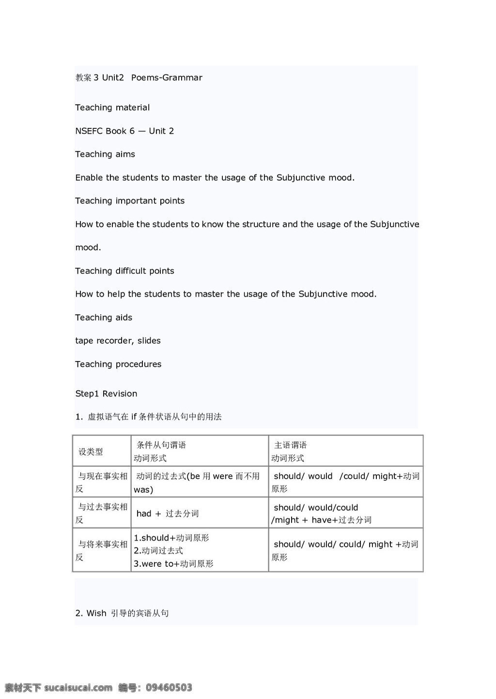 英语 人教 版 unit poems grammar 教案 人教版