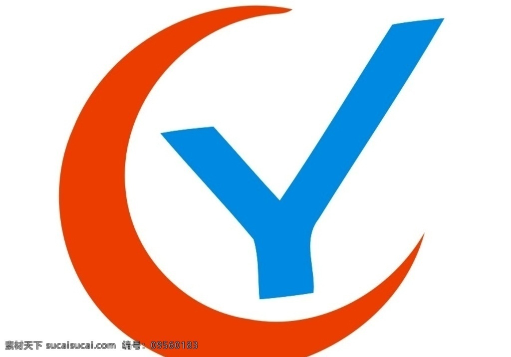 y标志图片 红色 青色 设计素材 标识 办公图标 图标 小木屋 标志图标 公共标识标志