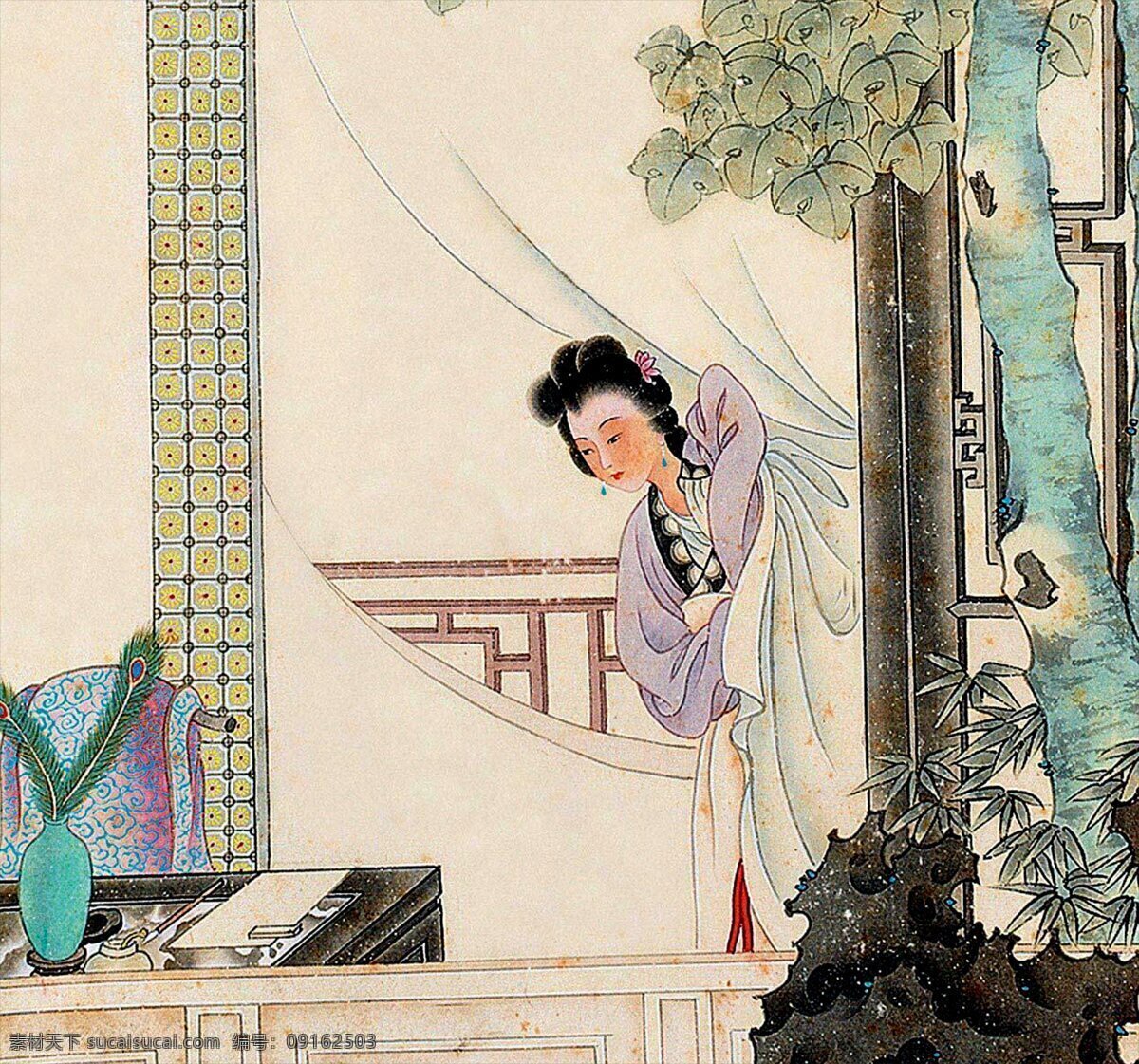 古典仕女 仕女 古装 古装美女 水墨 彩墨 工笔画 白描 传统绘画 国画 中国画 传统画 绘画 绘画图文