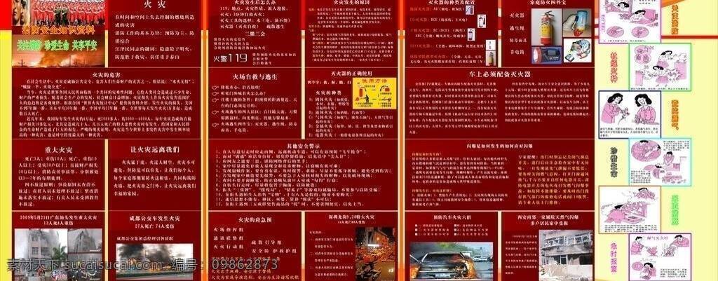 关注消防 火灾 灭火器 使用方法 矢量设计 宣传 珍爱生命 安全 展板 逃生方法 火灾预防 灭火器种类 火警119 矢量 其他展板设计