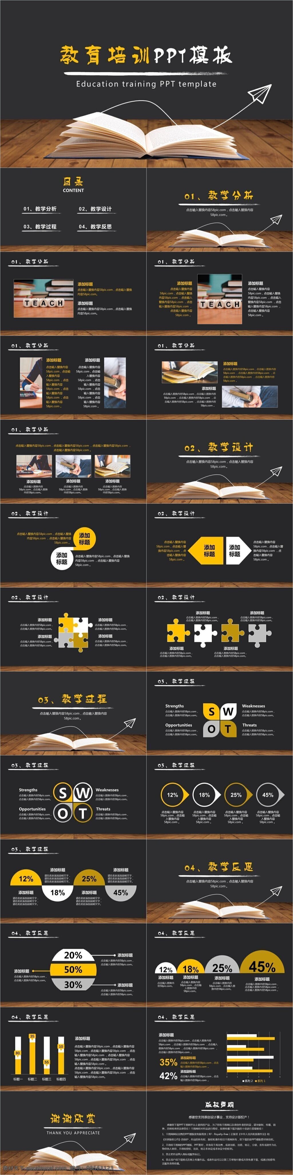 简约 大气 教育培训 通用 模板 教育ppt 培训ppt 教师课件 教学 黑板 黑色ppt 书本 讲课ppt 教育说课 公开课 计划总结 示范课 公开课ppt 答辩