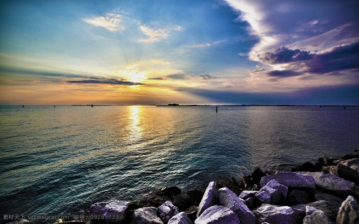 海边风景 自然风景 风景壁纸 沙滩 海浪 蓝天 傍晚 海边 风景 系列 二 自然景观