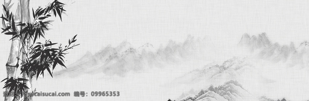 水墨山水 黑白 山 写意 朦胧 诗意 风景