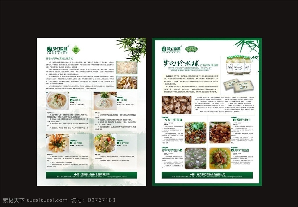 梦幻 森林 干品 dm 单 梦幻森林 dm单 竹笋 毛肚 珍珠球 竹荪蛋 竹胎儿 竹胎盘 绿色健康 养生 美食 dm宣传单 矢量