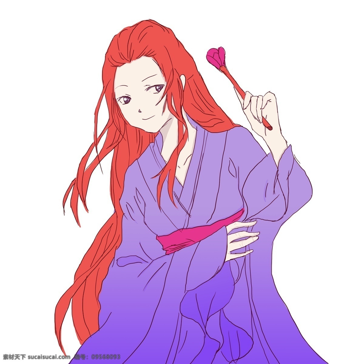 中国 风 古风 桃花 少女 中国风 美女 优美 女生 古装 人物设计