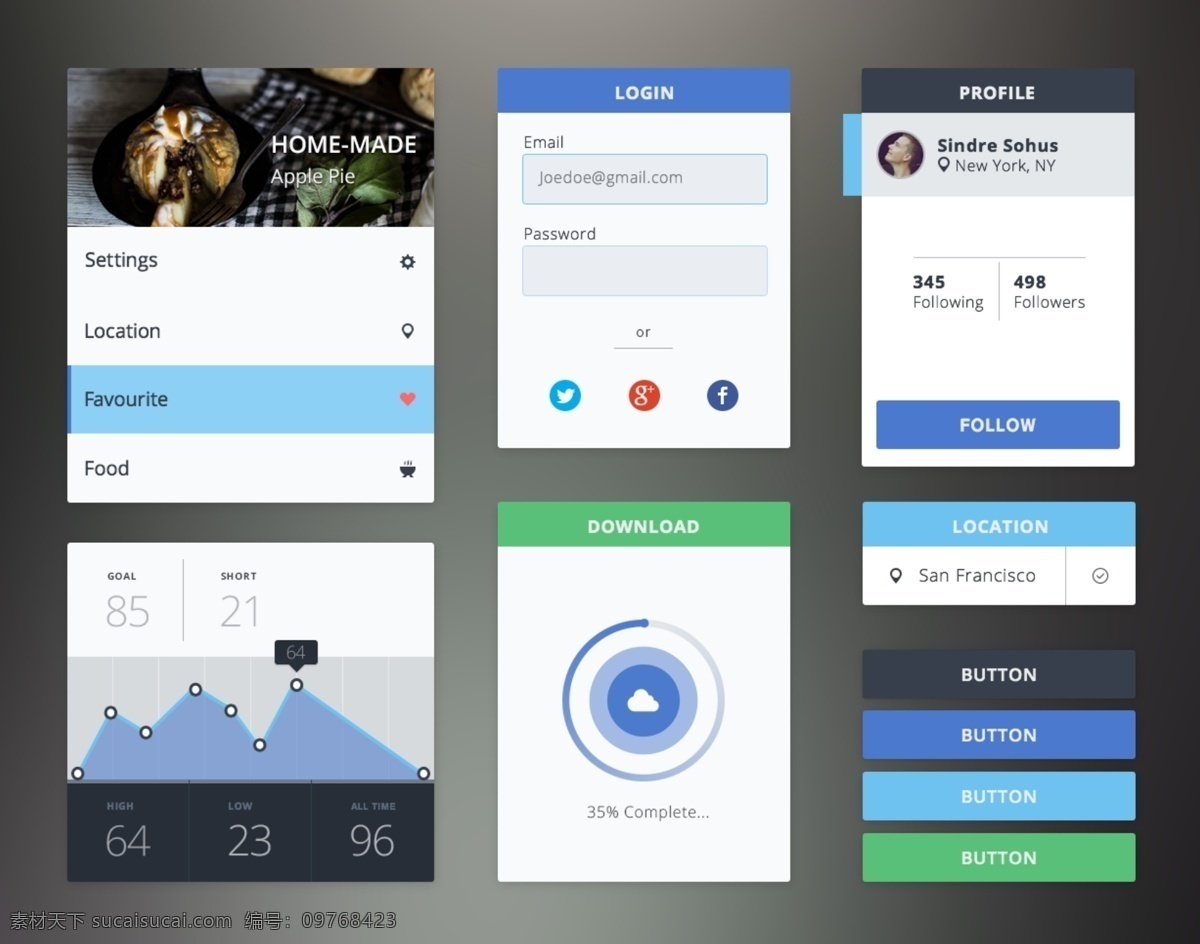 手机 界面 ui ui界面 界面设计 psd素材 手机界面 音乐界面 音频 ui按钮 app界面 时尚ui 高档ui 白色