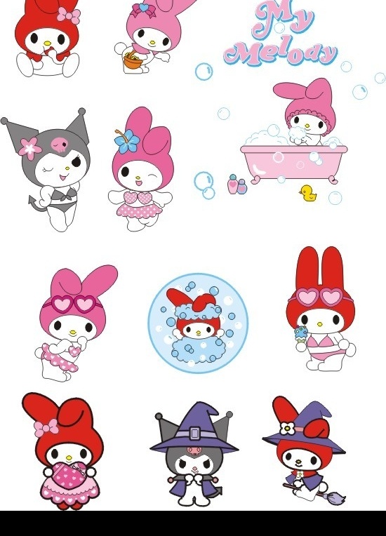 melody my 兔子 其他矢量 矢量素材 矢量图库