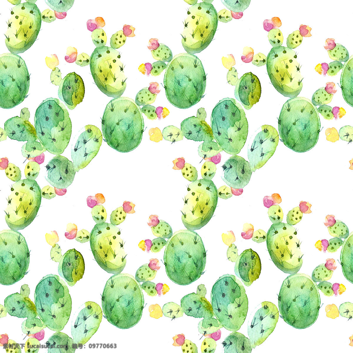 仙人球 填充 背景 植物 绿色 仙人掌 背景素材 填充背景 唯美图案
