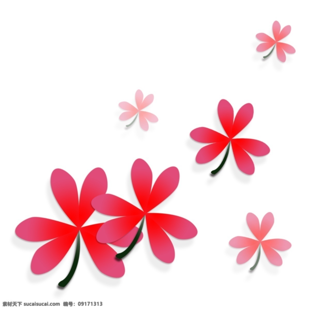 花朵 漂浮 效果 粉红色 红色 透明底 飘落 免抠 装饰设计 花瓣 平面设计 原创 室内设计 装饰 春天