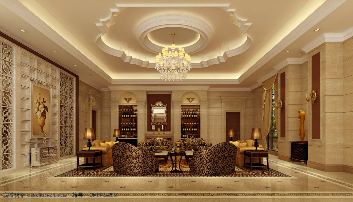 客厅 渲染 3dsmax cg 室内 装潢 工装 家装 室内设计 建筑 酒店 效果图 渲染图 环境设计