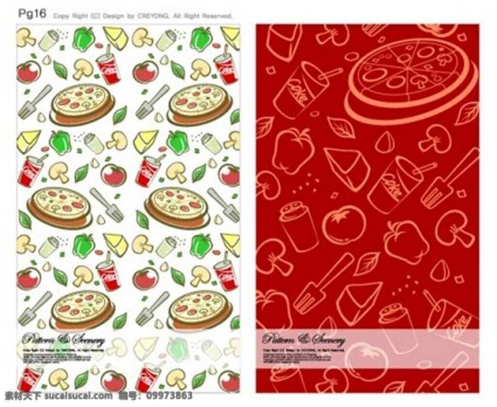 可爱 背景 系列 矢量 广告背景 广告 背景素材 素材免费下载 食物 饮料水果 披萨 刀叉