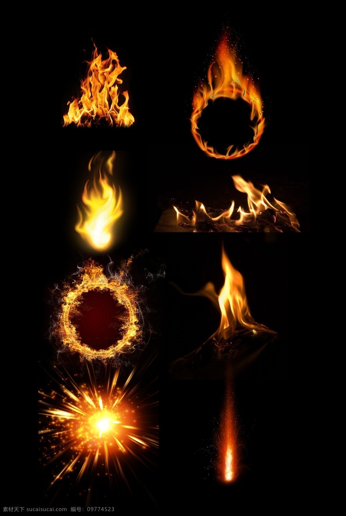火圈 爆炸火 爆炸 火苗 大火