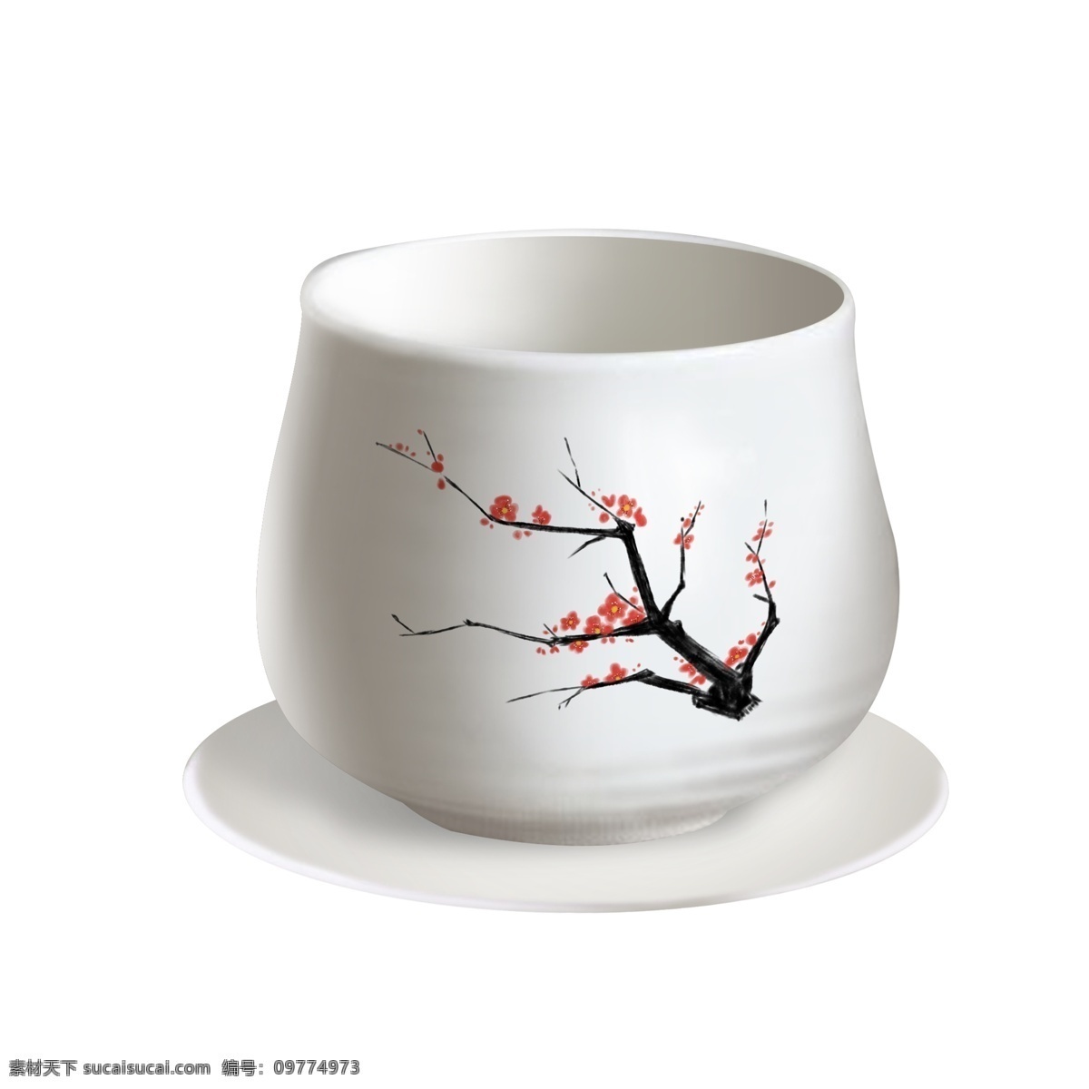 酒杯 实物 酒 托 小 蛊 中式 酒具 酒杯实物 酒托 小酒蛊 中式酒具 梅花图案 中国 风 水墨 图案 中式酒杯 白色陶瓷酒器