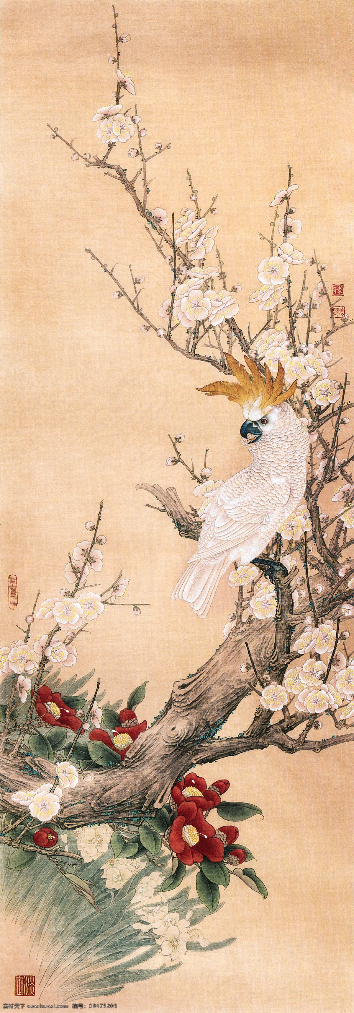 国画梅花 国画 梅花 花卉 花 壁画 装饰画 花枝 装饰画专辑 文化艺术 绘画书法