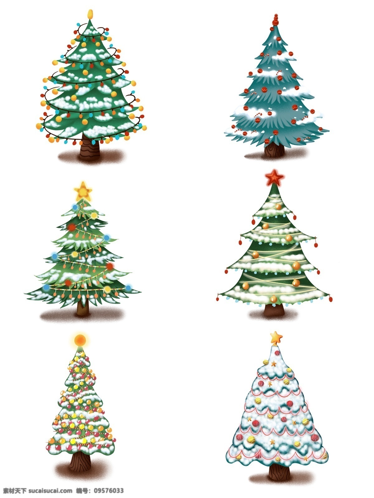 手绘 冬季 树木 圣诞树 插画 商用 分层 套 图 手绘冬季树木 卡通礼品树 原创 圣诞礼品 树 ps 设计素材 创意 元素 冬季礼品树木