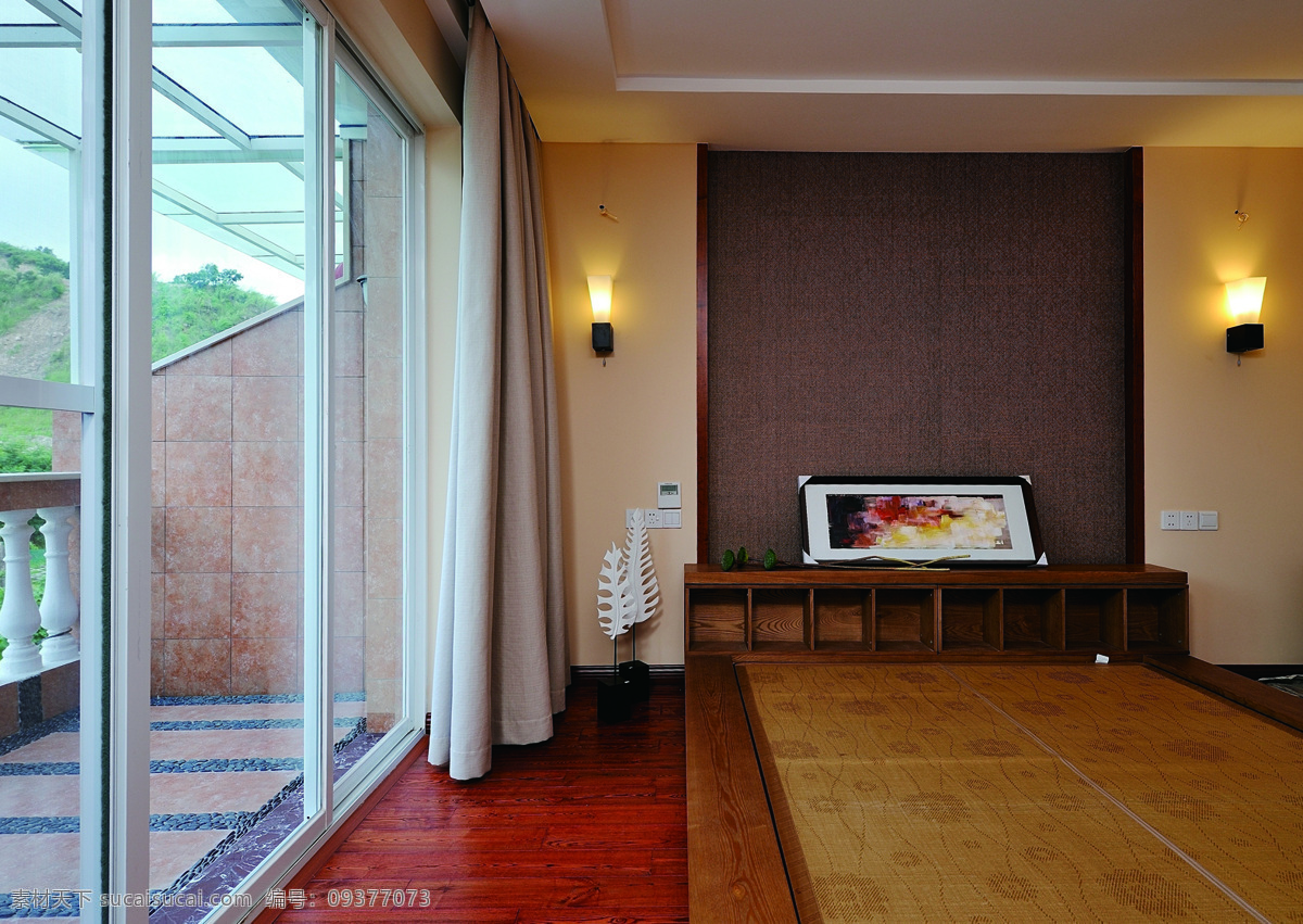 现代 客厅 木条 隔断 室内装修 效果图 布艺沙发 客厅装修 木制家具 浅黄色地板