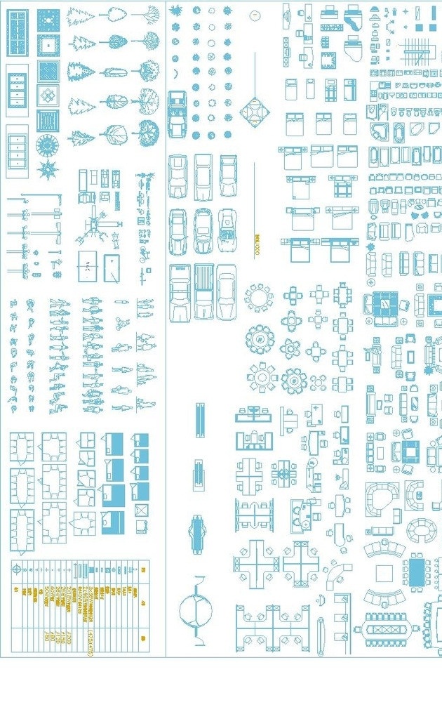 常用 cad 图块 窗帘 桌椅 凳子 其他类 源文件 dwg