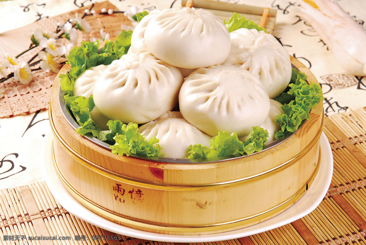 风味大包子 美食 传统美食 餐饮美食 高清菜谱用图