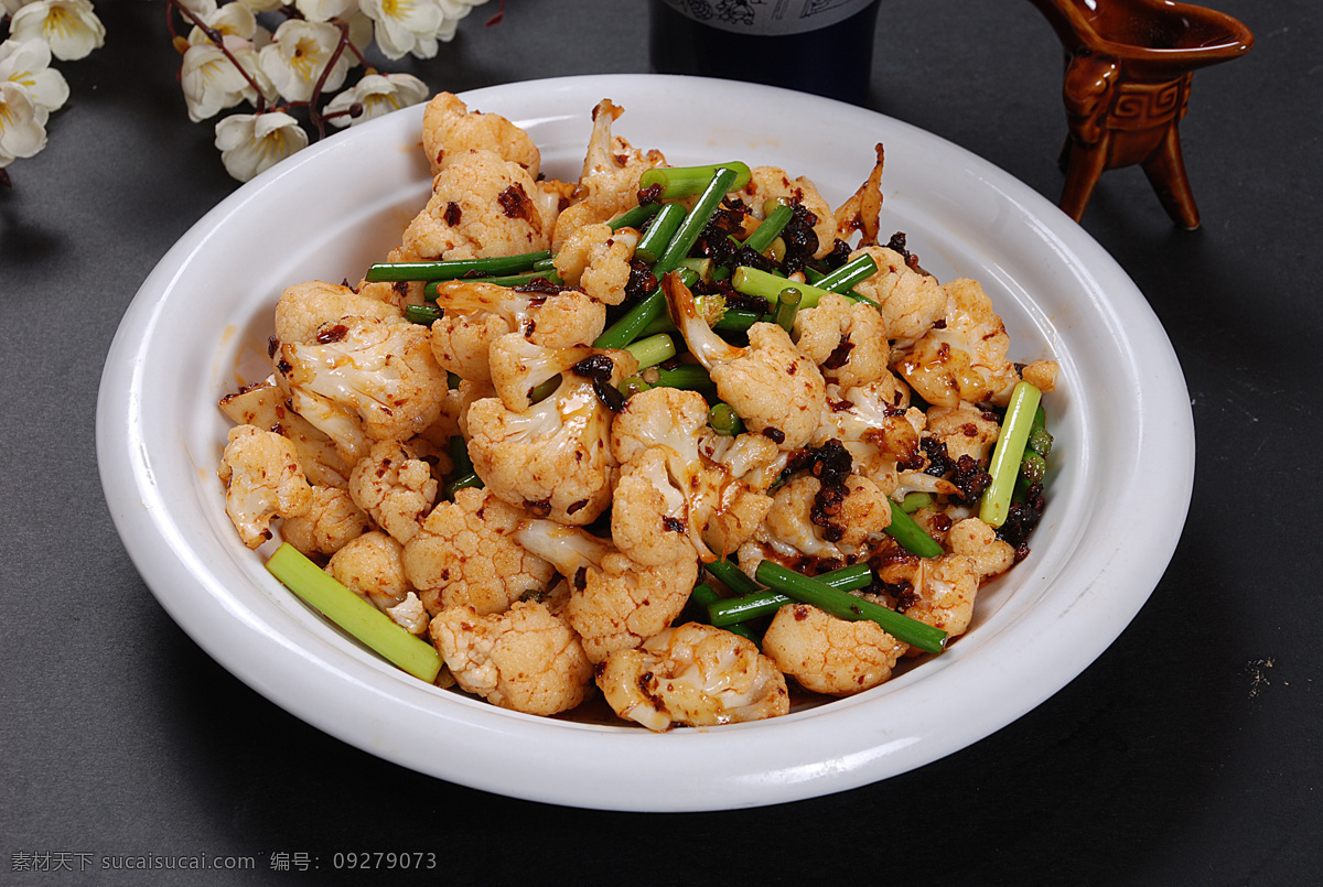 豉油炒花菜 豉油 炒花菜 豉油炒 花菜 豉油炒菜花 大碗菜花 热菜 传统美食 餐饮美食