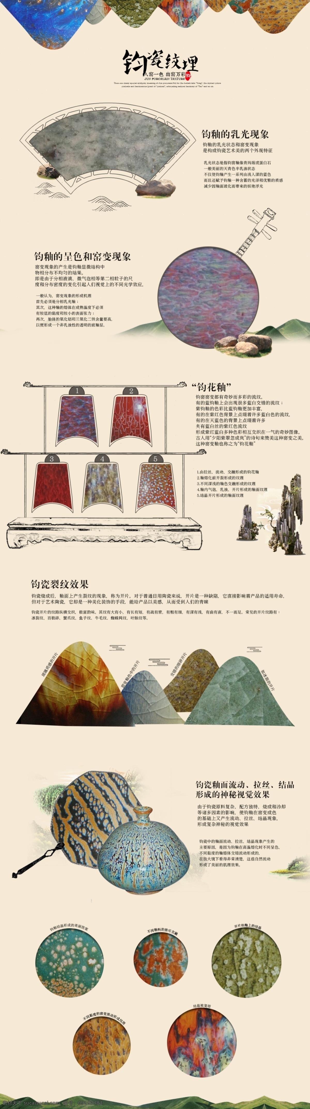 关于 钧瓷 专题 瓷器 中国风 网页 web 界面设计 中文模板