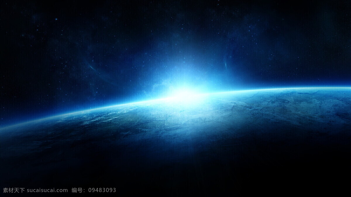 地球 东半球 太空 光线 宇宙 自然景观 银河 人文景观
