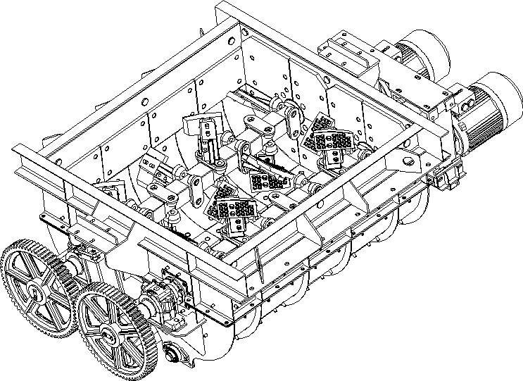 双 卧 轴 搅拌机 cad 混频器 双轴 3d模型素材 建筑模型