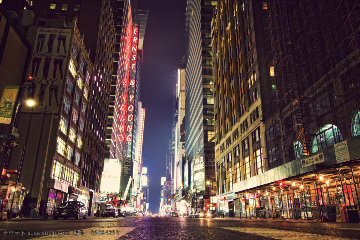 场景图 街道 夜景 场景 闹市 街头 建筑园林 建筑摄影