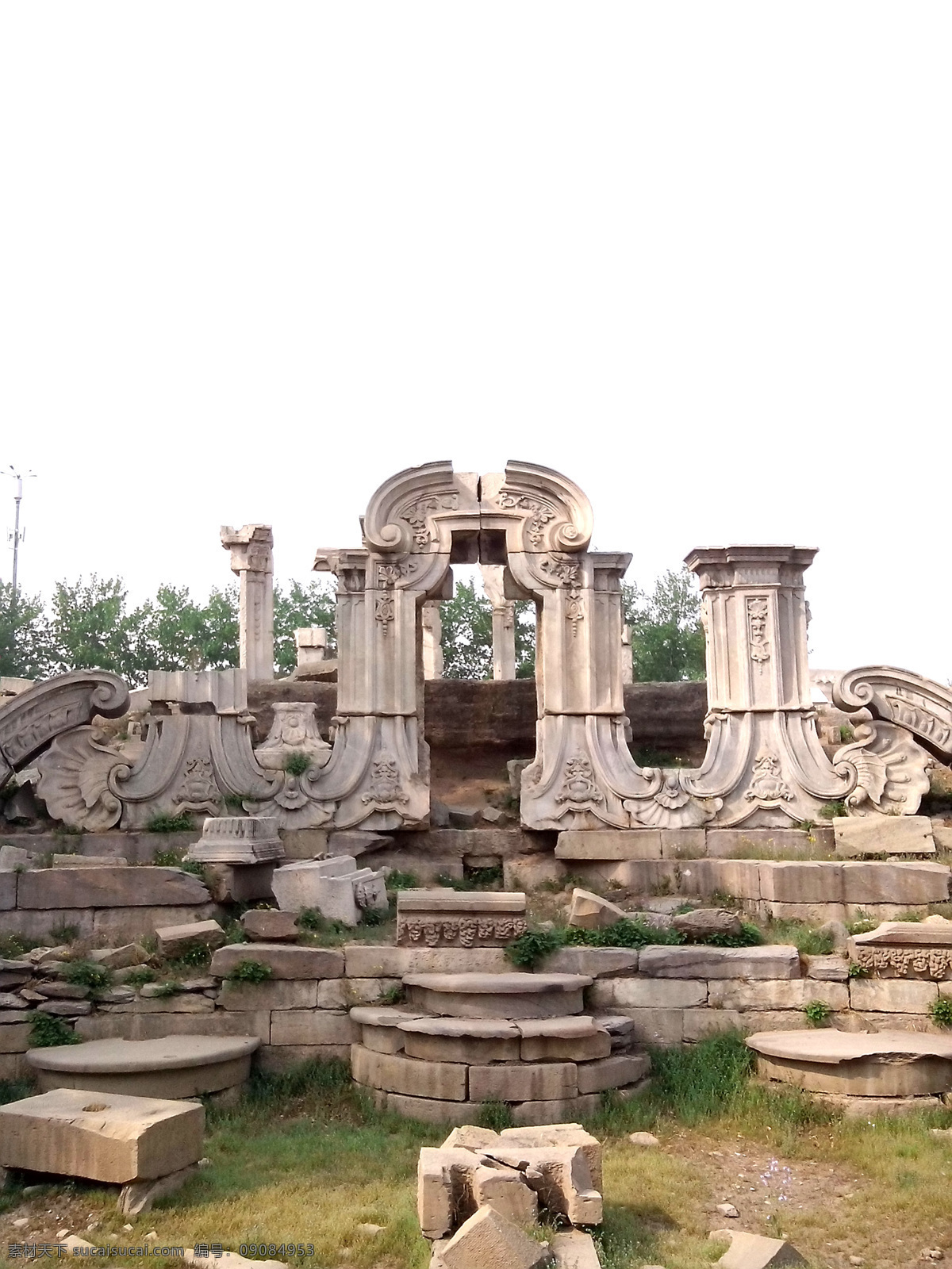 圆明园 圆明园遗址 文化遗产 古园林建筑 建筑摄影 圆明园旧址 摄影成品类 建筑园林 白色